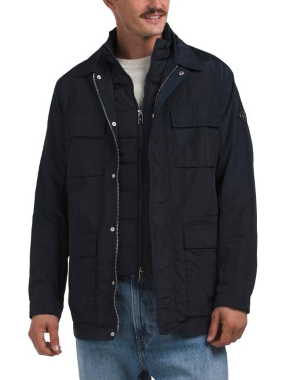 ARMANI EXCHANGE Mid Length Pocket Jacket
